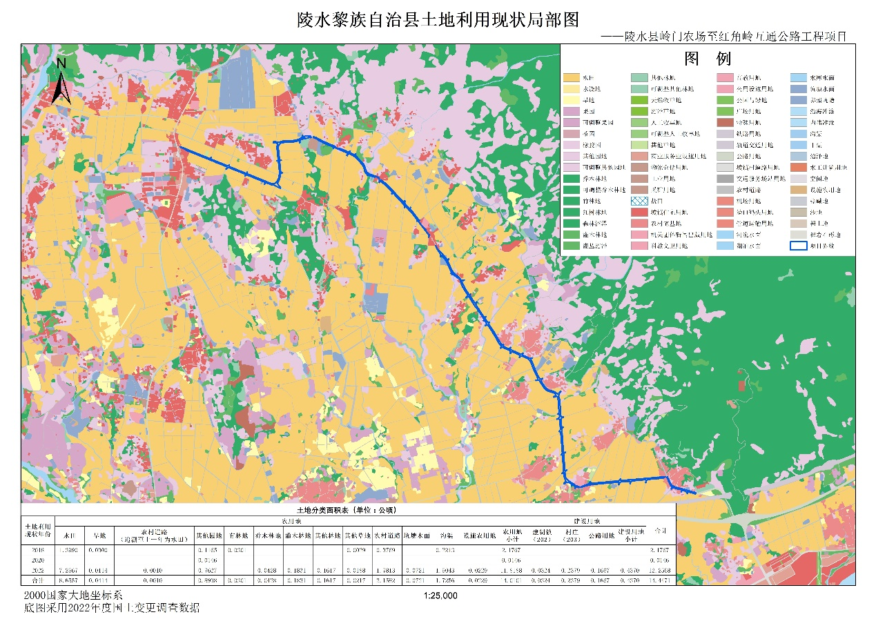 陵水县2024年度用地报批测绘图件编制工作